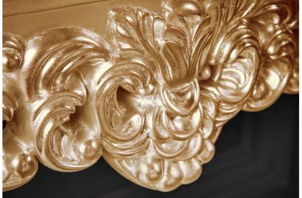 Meuble console 110 cm design classique coloris doré