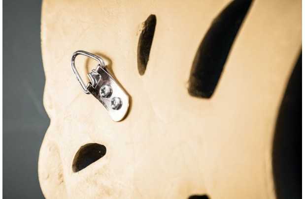 Miroir mural style baroque teinté doré 75cm